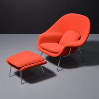 Eero Saarinen WOMB Chair & Ottoman - Sold for $2,944 on 05-18-2024 (Lot 424).jpg